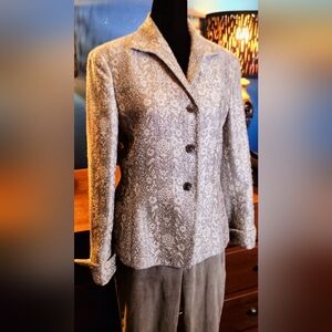 Jones New York Women's Jacquard Blazer Jacket Size M